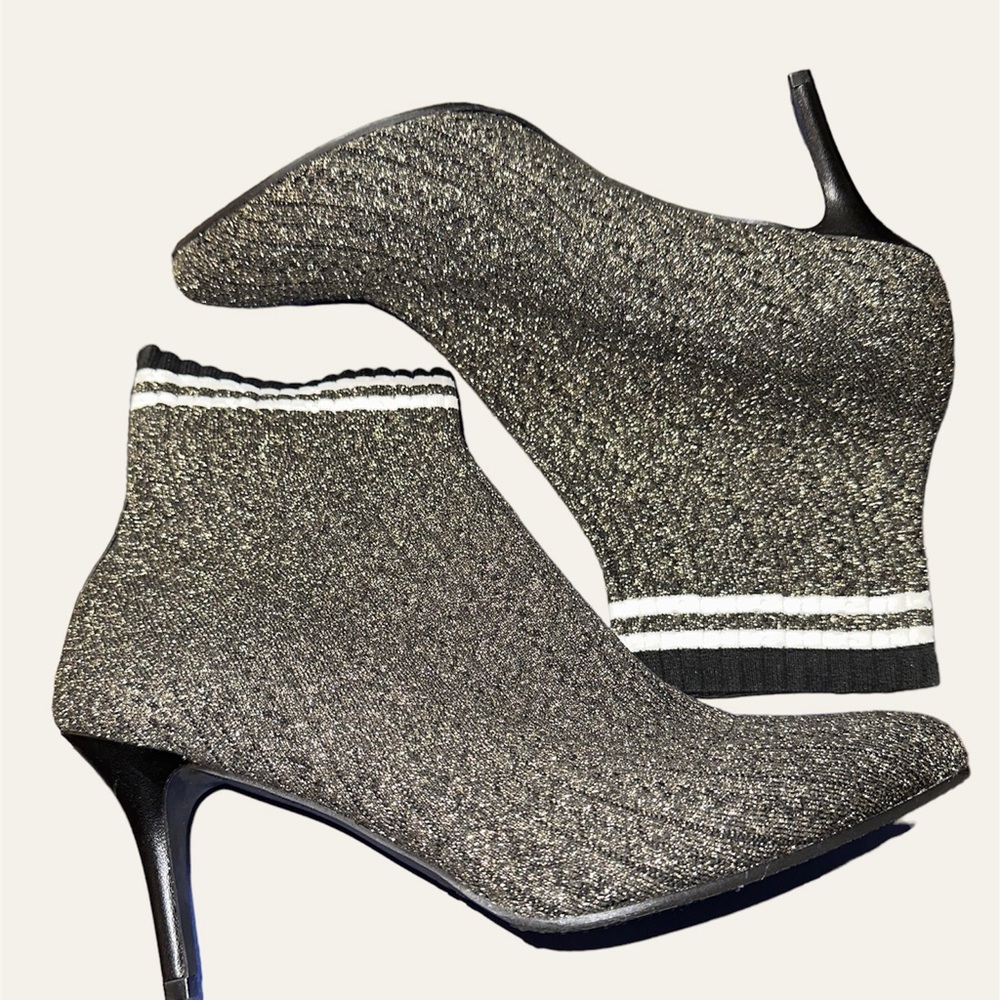Stuart Weitzman Gold Waverly Sock/Booties